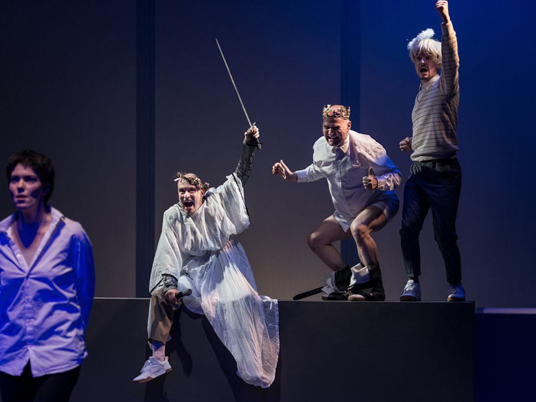 Lisa Schrammel, Jens Claßen, Georg Schubert und Raphael Nicholas, Johanna, TAG Theater Lisa Schrammel, Jens Claßen, Georg Schubert und Raphael Nicholas, Johanna, TAG Theater