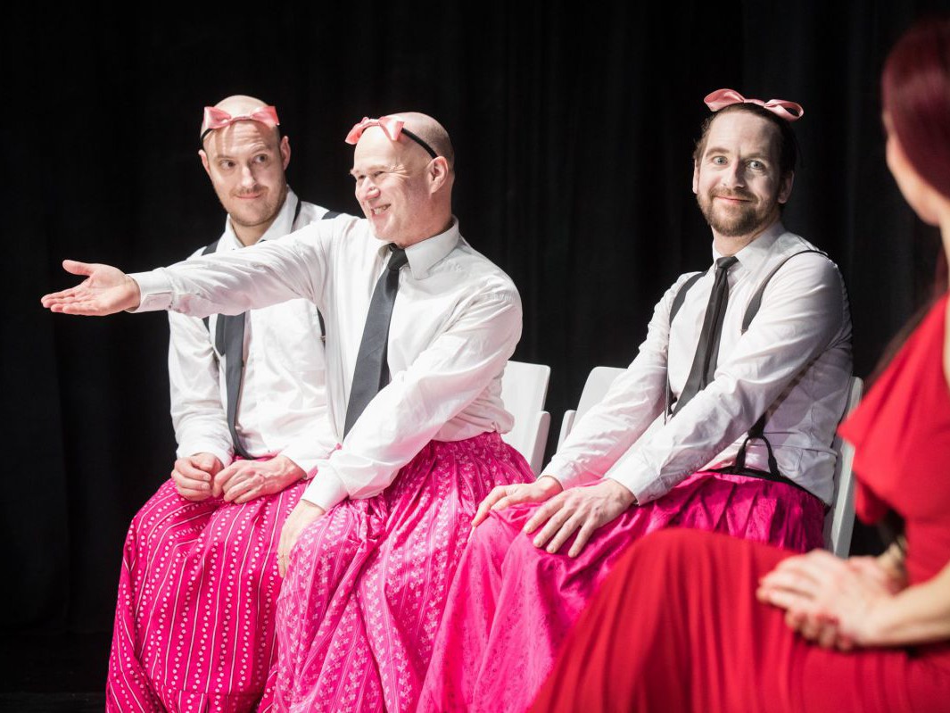 Alexander Braunshör, Georg Schubert, Sven Kaschte und Elisabeth Veit, (Ein) Kätchen.Traum, TAG Theater Alexander Braunshör, Georg Schubert, Sven Kaschte und Elisabeth Veit, (Ein) Kätchen.Traum, TAG Theater