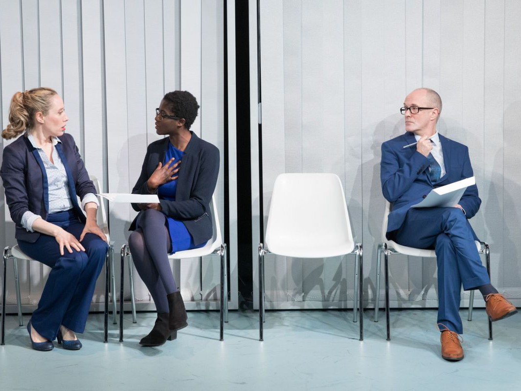Michaela Kaspar, Nancy Mensah-Offei und Jens Claßen, Weiße Neger sagt man nicht, TAG Theater Michaela Kaspar, Nancy Mensah-Offei und Jens Claßen, Weiße Neger sagt man nicht, TAG Theater