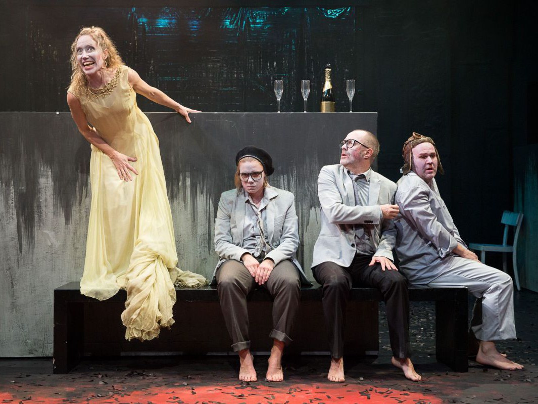 Michaela Kaspar, Elisabeth Veit, Jens Claßen und Georg Schubert, Heinrich 4 TAG Theater Michaela Kaspar, Elisabeth Veit, Jens Claßen und Georg Schubert, Heinrich 4 TAG Theater