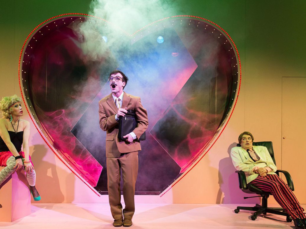 Michaela Kaspar, Raphael Nicholas und Jens Claßen, Kissing Mister Christo, TAG Theater Michaela Kaspar, Raphael Nicholas und Jens Claßen, Kissing Mister Christo, TAG Theater